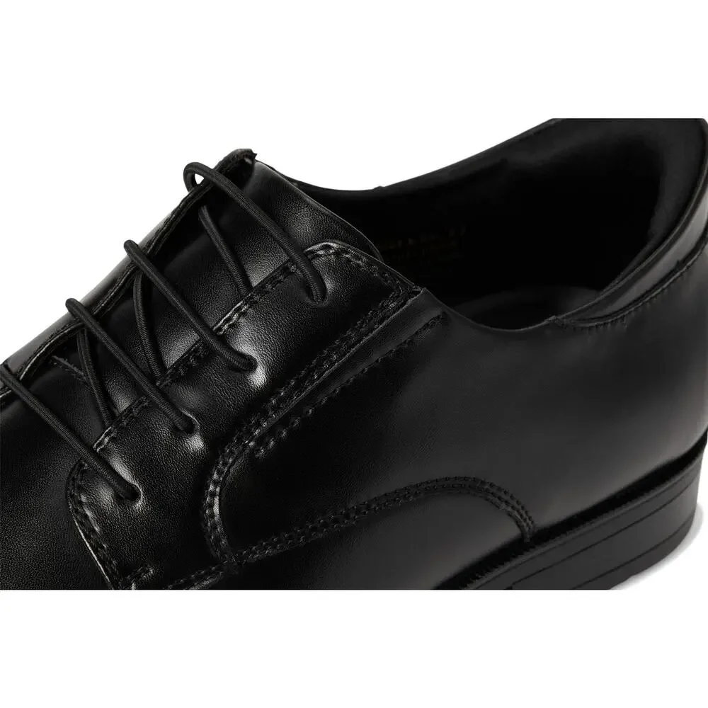 MARC JOSEPH NEW YORK MEN'S BAKER STREET OXFORD -BLACK NAPA LEATHER 8 MEDIUM